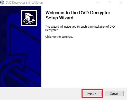DVD decrypterをインストール