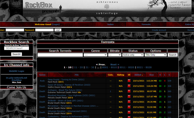 Rockbox Music Torrent Site